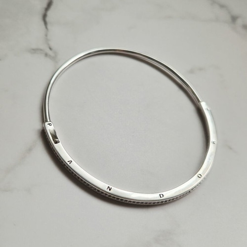 Pandora classic silver 925 bracelet with stones, new, 18 cm