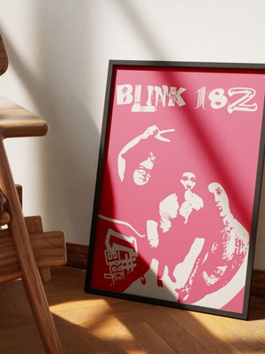Blink 182 poster new, A3 size without frame