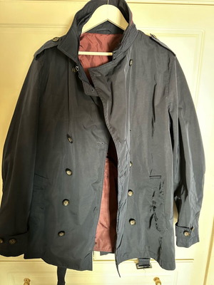 Zara Men’s Rain Coat Used, Size L, Blue