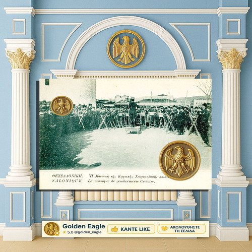 Philharmonic Band of Cretan Gendarmerie postcard used