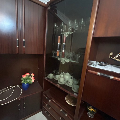 Two-piece brown living room unit like new