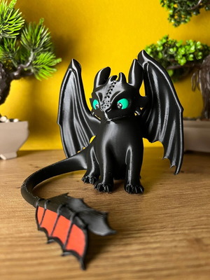 Φιγούρα Toothless Δράκος 10 cm από How To Train Your Dragon καινούργιο
