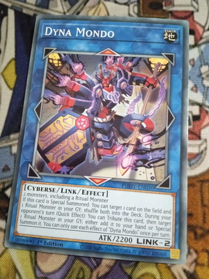 Dyna Mondo κάρτα Yu-Gi-Oh! μεταχειρισμένη από συλλογή Photon Hypernova