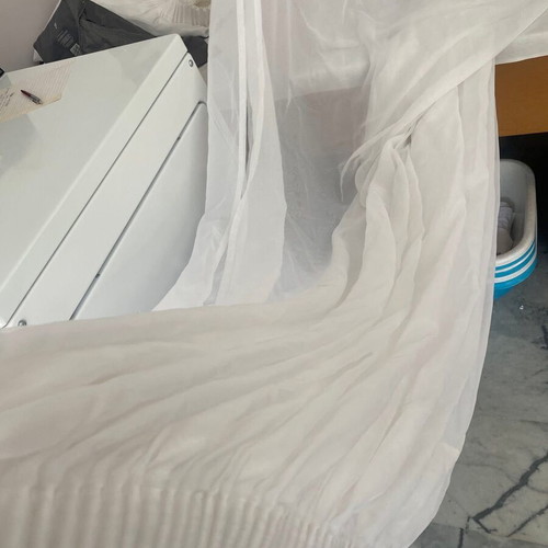 White voile curtains, 3 extra large pieces, high quality