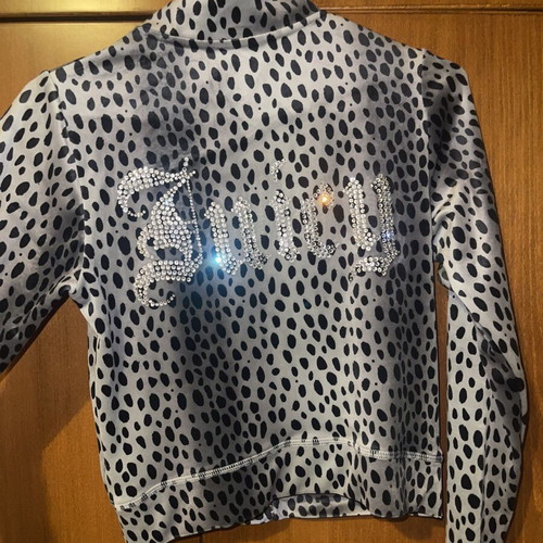 Juicy Couture Grey Leopard Velvet Set New XS Size