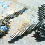  19ος αιωνας ΑΣΗΜΕΝΙΟ { STERLING SILVER } ΑΝOIXTHΡI ΚΡΑΣΙΩΝ ΜΕ ΕΠΙΧΡΥΣΩΣΗ 18 καρατιων ..