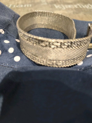 Freestyle Unisex Stainless Steel Bracelet like new, silver with meander design