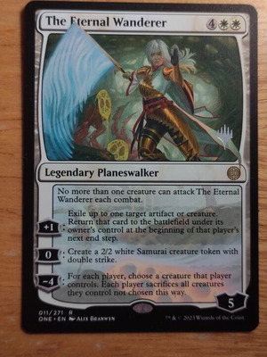 The Eternal Wanderer Magic the Gathering promo card like new