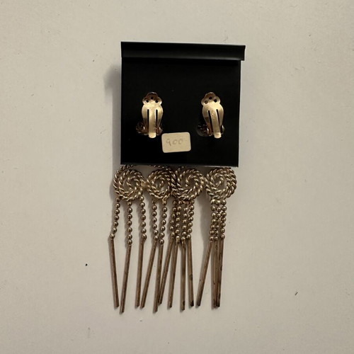 Royal Twist earrings used, boho style gold color with clip