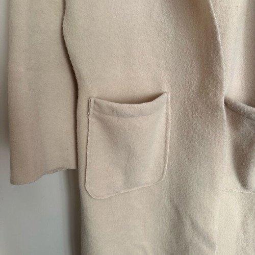Long wool cardigan used, one size, beige