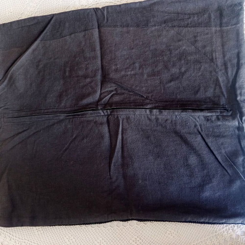 Handmade embroidered pillowcase cross stitch vintage 57x47 cm like new