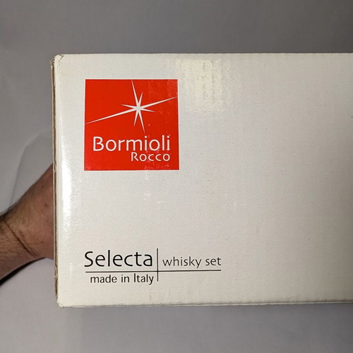 Bormioli Rocco Selecta Whisky Set new, 7 pieces, Made in Italy