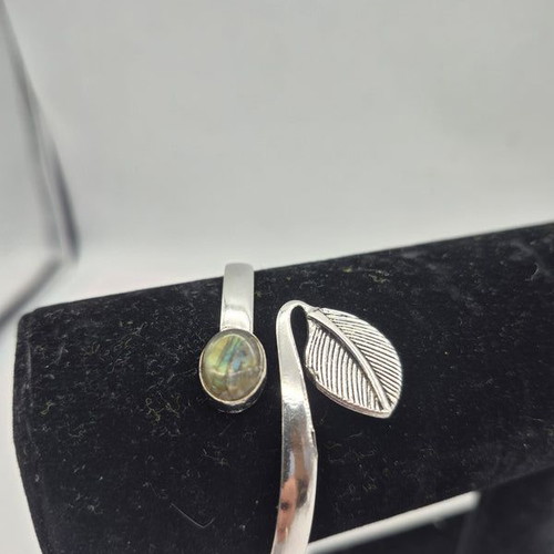 Labradorite Crystal Bracelet Silver Plated New
