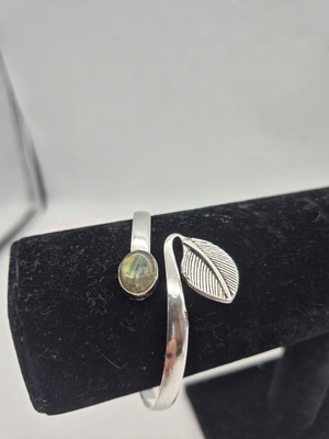Labradorite Crystal Bracelet Silver Plated New