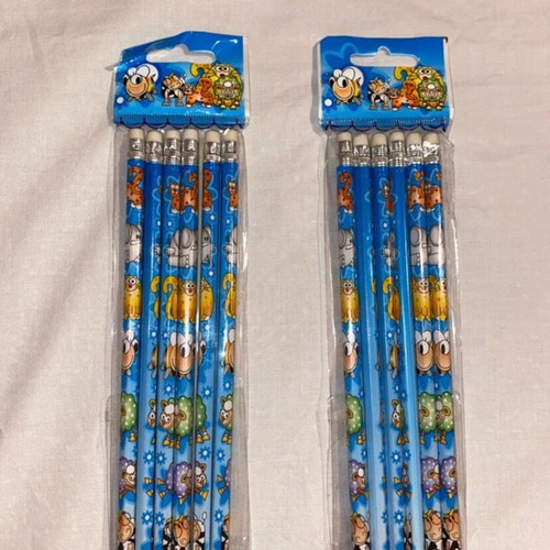 Pencils with eraser new, unused