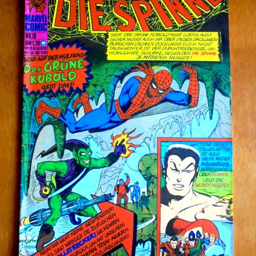 Spiderman #16 comic used, first German edition 1974