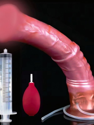 Horse Dildo 30CM καινούργιο με σύριγγα εκσπερμάτωσης και φούσκα από σιλικόνη 5CM πάχος