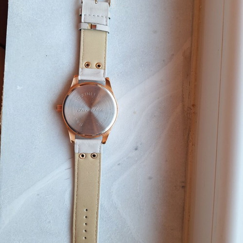 Women's watch like new, white strap