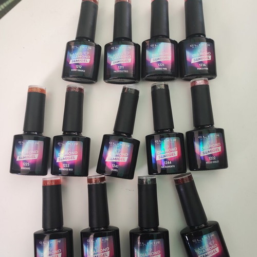 Elixir Star Diamond 8ml nail polish set 13 pieces new glitter