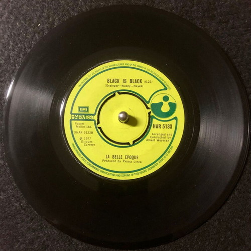 La Belle Epoque Black Is Black vinyl single used, pop