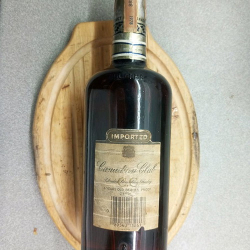 Canadian Club whiskey 1 liter vintage from 1978 new
