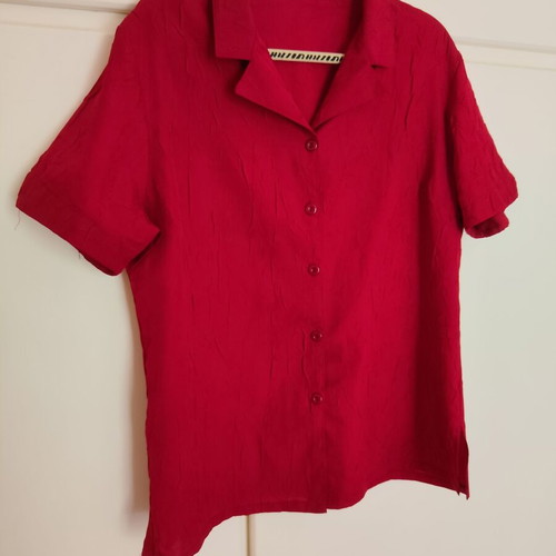 Bordeaux women's shirt XL with crinkled texture like new