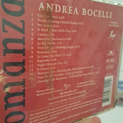 Andrea Bocelli Romanza CD like new