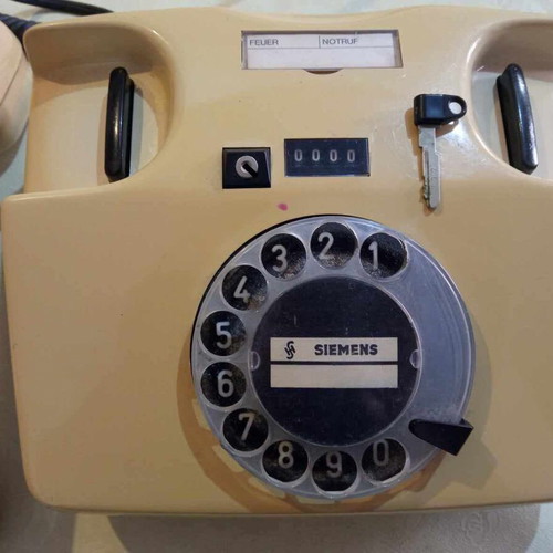 Τηλέφωνο Siemens αναλογικό με καντράν και κλειδάκι μεταχειρισμένο