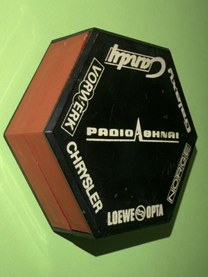 Promotional paper holder Radio Athinai used, 1980