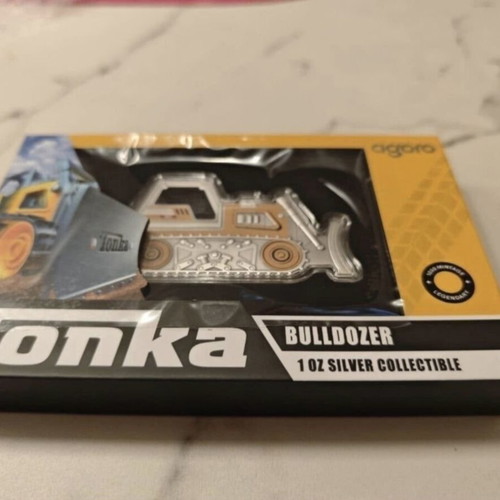Agoro Tonka Bulldozer 1oz silver collectible