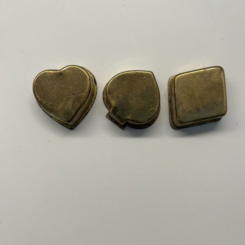 Small brass boxes set of 3 like new