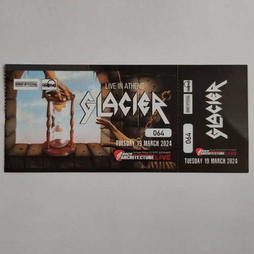 Glacier ticket new, Architecture Live Bar 19/3/2024