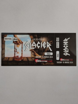 Glacier ticket new, Architecture Live Bar 19/3/2024