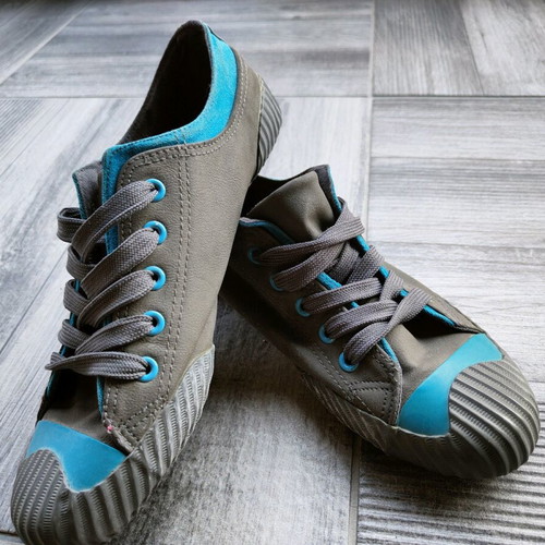 Women's shoes like new, size 39.5, gray and turquoise