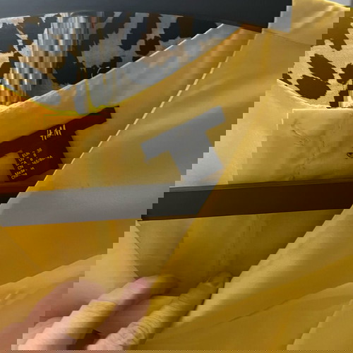 Φόρεμα με βολάν H&M μεταχειρισμένο, κίτρινο