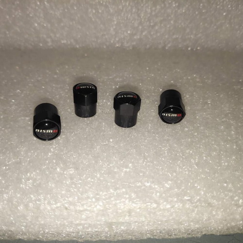 Nismo Aluminum Tire Valve Caps set of 4, like new, black