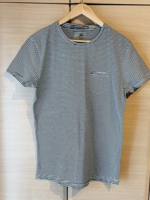 T-shirt Dutch clothing company used, size M, black and white
