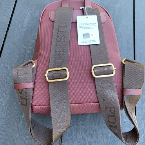 U.S. Polo Assn. women's mini backpack, burgundy