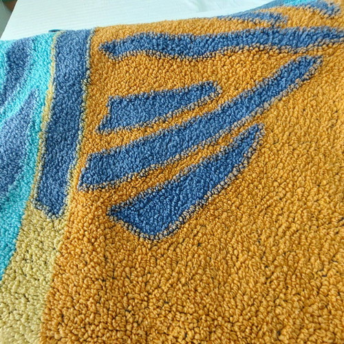 Beach and bath towels like new, 2 large, white and printed