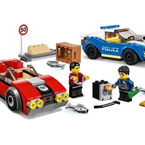 Lego City set 60242 Police Highway Arrest used