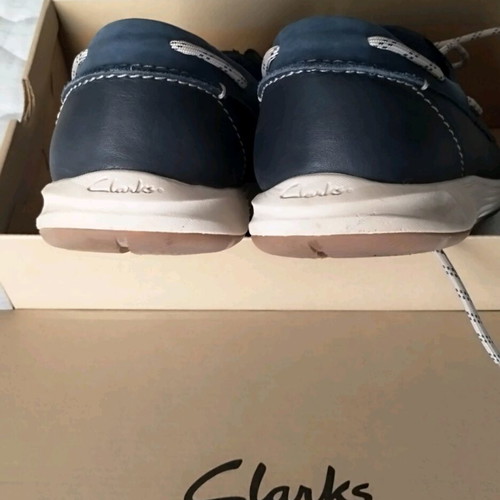 Clarks Sailview shoes navy blue size 43 new