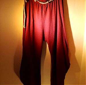 Γυναικεία boho παντελόνα A.L.E L - Κεραμιδί (Women's boho pants in rusty red, L)