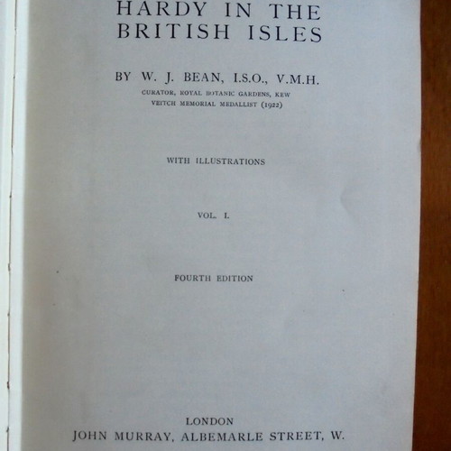 Trees and Shrubs Hardy in the British Isles used, 3 volumes