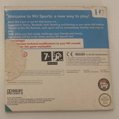 Nintendo Wii Sports + Fit in good condition Price 16 Euros