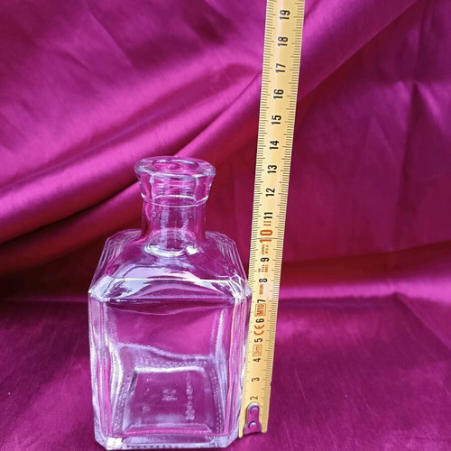Glass bottle new, 13 cm height