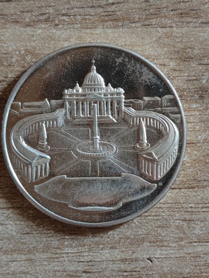 Set of 3 Vatican and Rome commemorative medals used