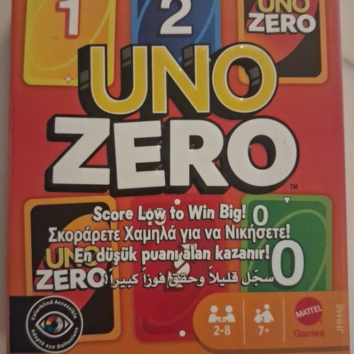 Επιτραπέζιο παιχνίδι Uno Zero καινούργιο για 2-8 παίκτες