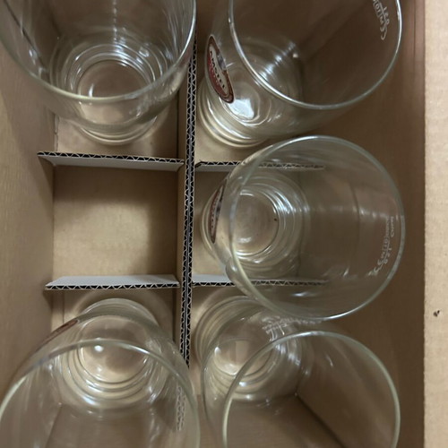 Amstel beer glasses new, pack of 6 pieces