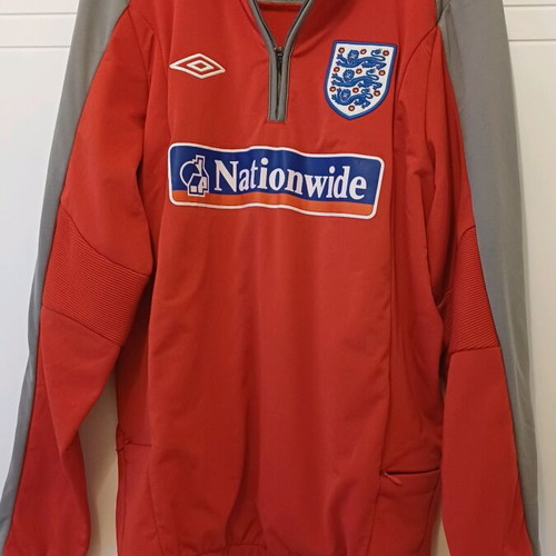 England National Football Team Umbro Kids Training Sweatshirt Red Size 152 Like New