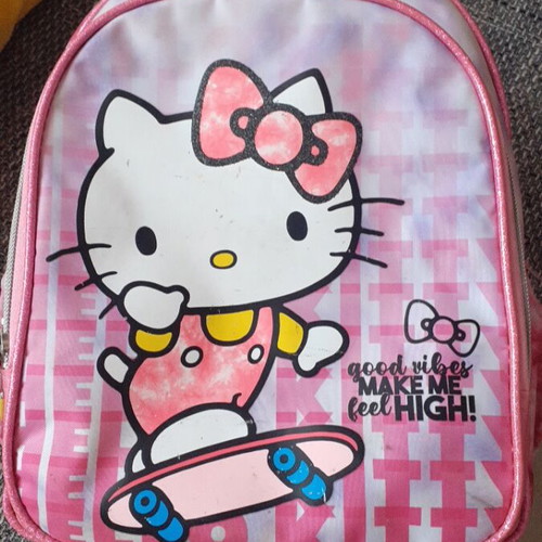 Hello Kitty backpack used, pink, Gim brand for girls 4-5 years
